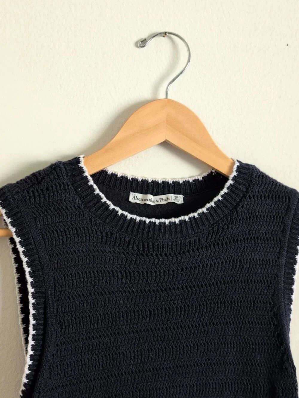 Abercrombie & Fitch Navy Blue Knit Maxi Dress